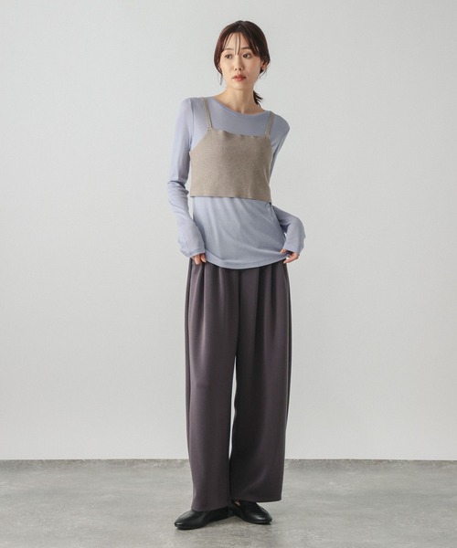 GLOBAL WORK(グローバルワーク)の「アンチピリングなめらかベストセット/1017902(Tシャツ/カットソー・レディース・レッド系その他7/ベージュ系その他3/アイボリー/ブラック・LARGE/MEDIUM)」の22枚目の写真