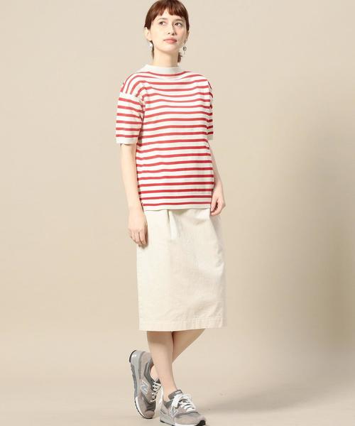 BEAUTY&YOUTH UNITED ARROWS（ビューティーアンドユースユナイテッドアローズ）の「＜Le Tricoteur＞ボーダーニットプルオーバー◆（ニット/セーター・レディース・レッド/ネイビー・36）」の6枚目の写真