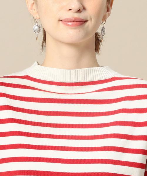 BEAUTY&YOUTH UNITED ARROWS（ビューティーアンドユースユナイテッドアローズ）の「＜Le Tricoteur＞ボーダーニットプルオーバー◆（ニット/セーター・レディース・レッド/ネイビー・36）」の7枚目の写真