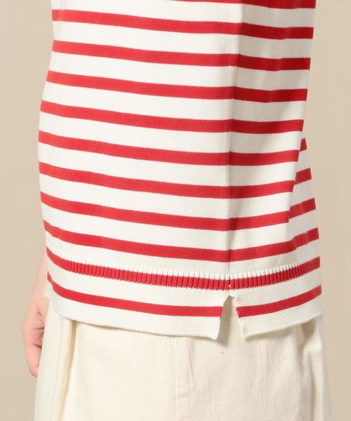 BEAUTY&YOUTH UNITED ARROWS（ビューティーアンドユースユナイテッドアローズ）の「＜Le Tricoteur＞ボーダーニットプルオーバー◆（ニット/セーター・レディース・レッド/ネイビー・36）」の9枚目の写真