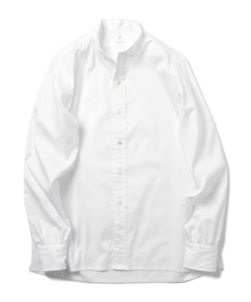 ANATOMICA（アナトミカ）の「ANATOMICA / バンドカラーシャツ（シャツ/ブラウス・メンズ・ホワイト/ブルー・SMALL）」の8枚目の写真