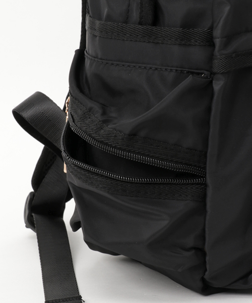 coca（coca）（コカ）の「ママにオススメ！サイドポケット充実のリュックサック（バックパック/リュック・レディース・ブラック/ベージュ/ネイビー/チャコール/カーキ/ブラウン・ONE SIZE）」の7枚目の写真