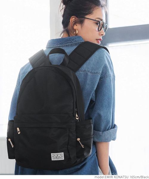 coca（coca）（コカ）の「ママにオススメ！サイドポケット充実のリュックサック（バックパック/リュック・レディース・ブラック/ベージュ/ネイビー/チャコール/カーキ/ブラウン・ONE SIZE）」の14枚目の写真