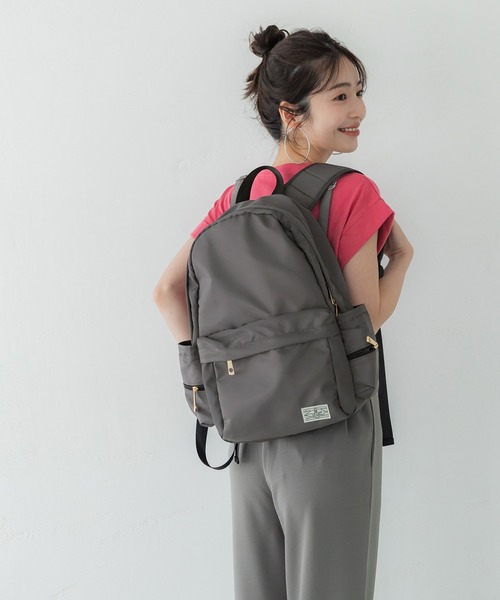 coca（coca）（コカ）の「ママにオススメ！サイドポケット充実のリュックサック（バックパック/リュック・レディース・ブラック/ベージュ/ネイビー/チャコール/カーキ/ブラウン・ONE SIZE）」の20枚目の写真