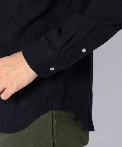 coen(コーエン)の「ワッフルボタンダウンシャツ(シャツ/ブラウス・メンズ・ホワイト/ネイビー・X-LARGE/SMALL/MEDIUM/LARGE)」の6枚目の写真