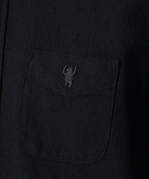 coen(コーエン)の「ワッフルボタンダウンシャツ(シャツ/ブラウス・メンズ・ホワイト/ネイビー・X-LARGE/SMALL/MEDIUM/LARGE)」の7枚目の写真