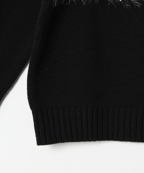 GLOBAL WORK（グローバルワーク）の「【キッズ】ジャガードニットプルオーバー長袖/727124 （ニット/セーター・キッズ・レッド系その他/ブラック系その他・LARGE/SMALL/X-LARGE/MEDIUM）」の7枚目の写真