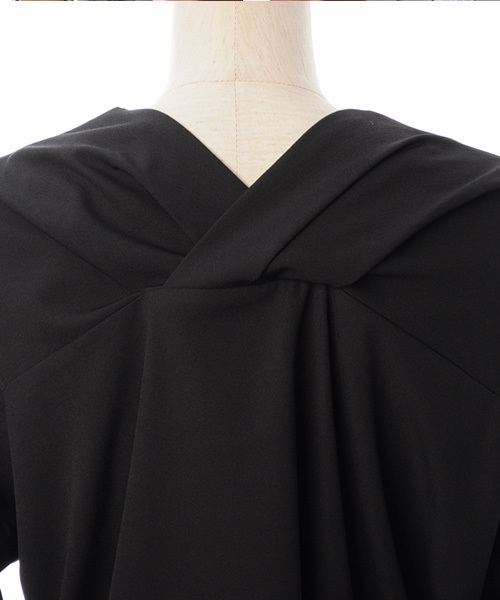 Luz Llena (philter)（ラズレナ　フィルター）の「ジョーゼットVネックスキッパーシャツ（シャツ/ブラウス・レディース・ベージュ/ブラック/オフホワイト・MEDIUM）」の10枚目の写真