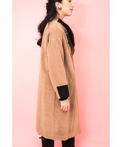 TEVALT（ヴァレット）の「<Titilate valet> 配色カラー　コート（その他アウター・レディース・ホワイト/ブラウン/ブルー・FREE）」の6枚目の写真