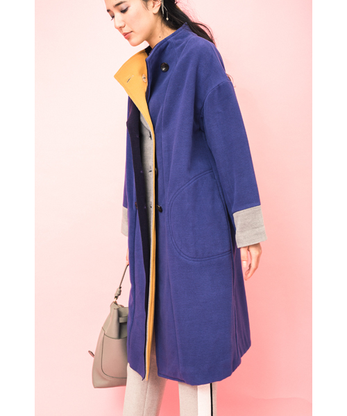 TEVALT（ヴァレット）の「<Titilate valet> 配色カラー　コート（その他アウター・レディース・ホワイト/ブラウン/ブルー・FREE）」の13枚目の写真