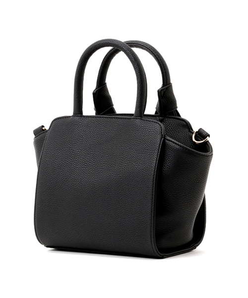 mysty woman（ミスティウーマン）の「リボンハンドルミニトートバッグ（ショルダーバッグ・レディース・アイボリー/ブラック/ピンク・FREE）」の4枚目の写真