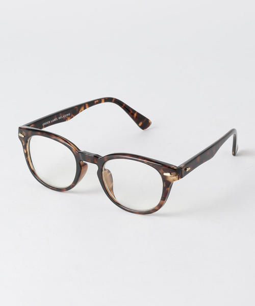 green label relaxing(グリーンレーベルリラクシング)の「BC GLR CLEAR WELLINGTON めがね / ウェリントン(メガネ・メンズ・ダークブラウン/ブラック・FREE)」の1枚目の写真