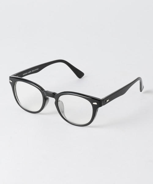 green label relaxing(グリーンレーベルリラクシング)の「BC GLR CLEAR WELLINGTON めがね / ウェリントン(メガネ・メンズ・ダークブラウン/ブラック・FREE)」の2枚目の写真