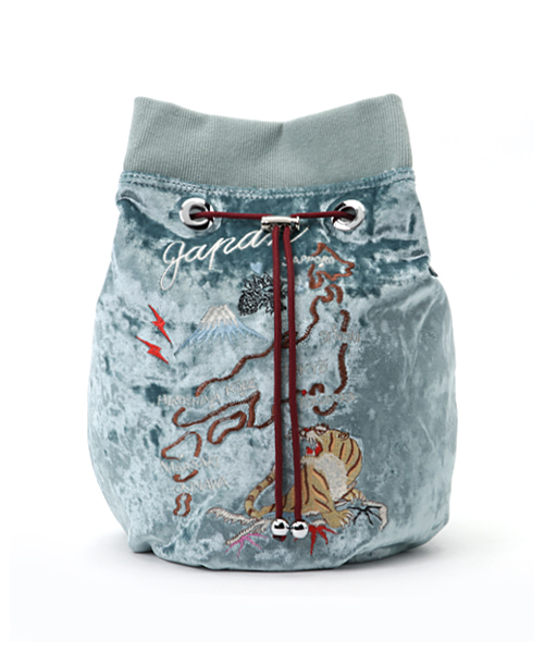 World チャプターワールド のファッション ベルベットスカジャンリュック バックパック リュック Chapter セール バッグ バックパック リュック Casselini