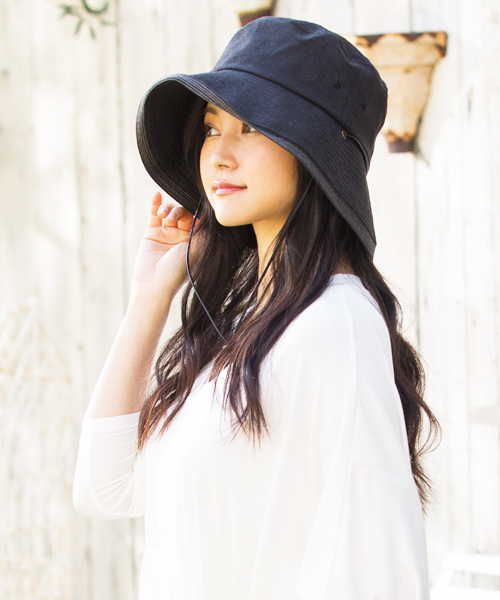 QUEENHEAD(クイーンヘッド)の「紐付きフレンチハット(ハット・レディース・ベージュ/ブラック/パープル・FREE/XX-LARGE/X-LARGE)」の18枚目の写真