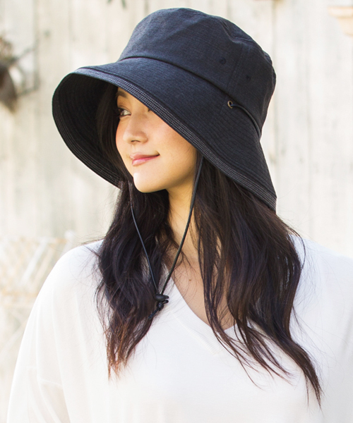 QUEENHEAD(クイーンヘッド)の「紐付きフレンチハット(ハット・レディース・ベージュ/ブラック/パープル・FREE/XX-LARGE/X-LARGE)」の21枚目の写真