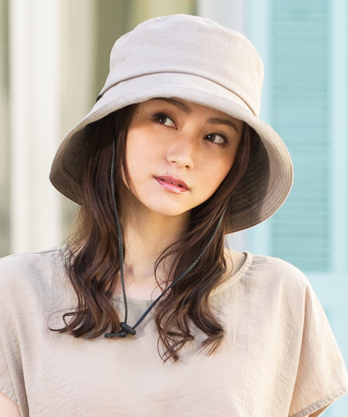 QUEENHEAD(クイーンヘッド)の「紐付きフレンチハット(ハット・レディース・ベージュ/ブラック/パープル・FREE/XX-LARGE/X-LARGE)」の22枚目の写真