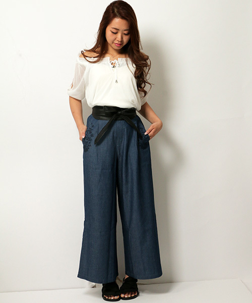 VENCEEXCHANGE（ヴァンスエクスチェンジ）の「シフォンヨウリュウスモック（シャツ/ブラウス・レディース・ホワイト/ブラック/イエロー/オレンジ・MEDIUM）」の7枚目の写真