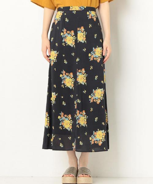 Another Edition（アナザーエディション）の「フラワープリントスカート2 ◆（スカート・レディース・ネイビー/ブラック・フリー）」の4枚目の写真