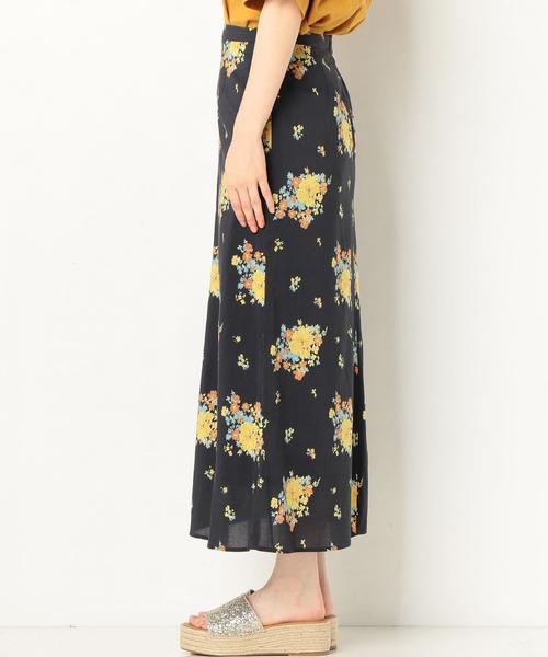 Another Edition（アナザーエディション）の「フラワープリントスカート2 ◆（スカート・レディース・ネイビー/ブラック・フリー）」の5枚目の写真
