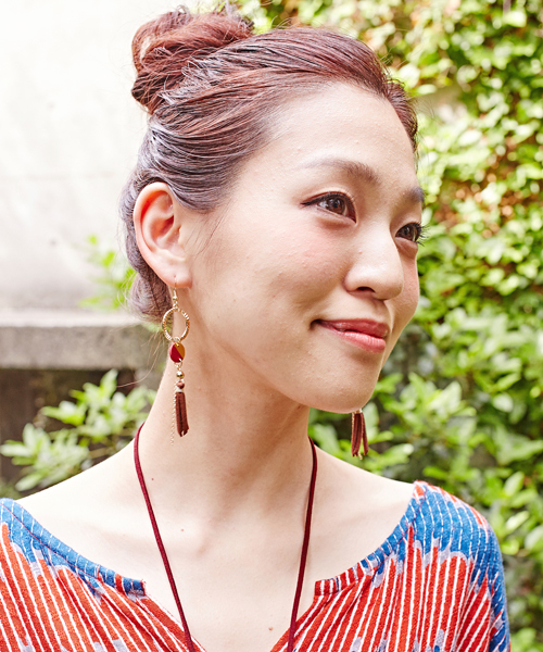 チャイハネ（チャイハネ）の「【チャイハネ】ジオメフリンジピアス（ピアス（両耳用）・レディース・その他3/その他1/その他2・FREE）」の2枚目の写真