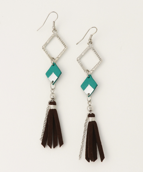 チャイハネ（チャイハネ）の「【チャイハネ】ジオメフリンジピアス（ピアス（両耳用）・レディース・その他3/その他1/その他2・FREE）」の3枚目の写真