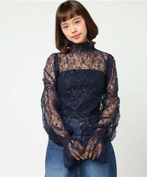 onespo（ワンスポ）の「シャーリングレーストップス（Tシャツ/カットソー・レディース・ホワイト/レッド/ピンク/ダークブルー/グリーン・M）」の4枚目の写真