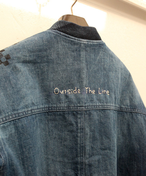 MR.OLIVE(ミスターオリーブ)の「MUU 80'S HAND CHECKER / DROP SHOULDER ZIP UP BLOUSON(ブルゾン・メンズ・インディゴブルー・LARGE/MEDIUM/SMALL)」の8枚目の写真