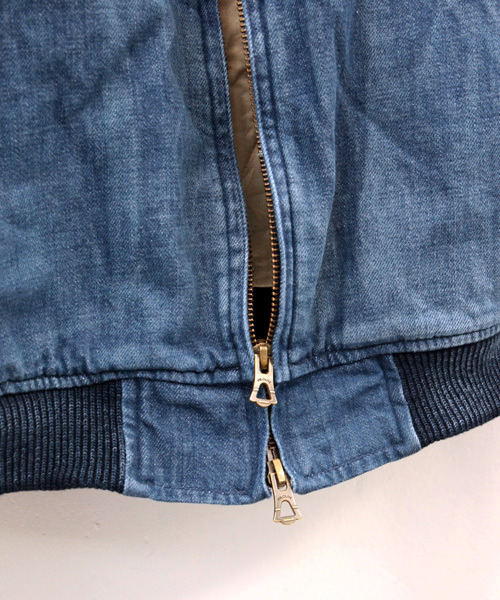 MR.OLIVE(ミスターオリーブ)の「MUU 80'S HAND CHECKER / DROP SHOULDER ZIP UP BLOUSON(ブルゾン・メンズ・インディゴブルー・LARGE/MEDIUM/SMALL)」の9枚目の写真