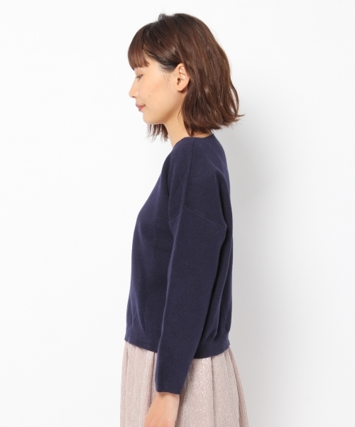 laboratory work（ラボラトリーワーク）の「シルク混ミラノリブニットプルオーバー（ニット/セーター・レディース・ホワイト/杢グレー/ピンク/ネイビー・MEDIUM）」の14枚目の写真