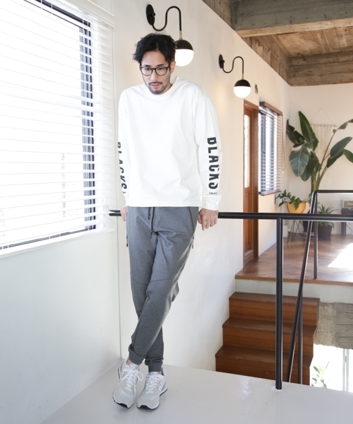 BAYFLOW(ベイフロー)の「【WEB限定アイテム】BAYFLOW/“BLACKS”スリーブロゴ長袖Tシャツ 18SS(Tシャツ/カットソー・メンズ・ホワイト/チャコール・MEDIUM/LARGE/SMALL)」の5枚目の写真