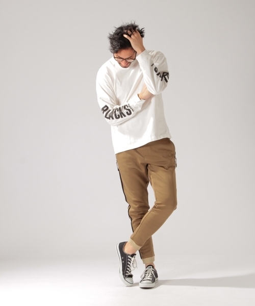 BAYFLOW(ベイフロー)の「【WEB限定アイテム】BAYFLOW/“BLACKS”スリーブロゴ長袖Tシャツ 18SS(Tシャツ/カットソー・メンズ・ホワイト/チャコール・MEDIUM/LARGE/SMALL)」の8枚目の写真