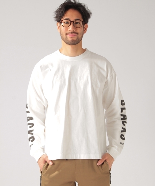 BAYFLOW(ベイフロー)の「【WEB限定アイテム】BAYFLOW/“BLACKS”スリーブロゴ長袖Tシャツ 18SS(Tシャツ/カットソー・メンズ・ホワイト/チャコール・MEDIUM/LARGE/SMALL)」の11枚目の写真