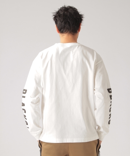 BAYFLOW(ベイフロー)の「【WEB限定アイテム】BAYFLOW/“BLACKS”スリーブロゴ長袖Tシャツ 18SS(Tシャツ/カットソー・メンズ・ホワイト/チャコール・MEDIUM/LARGE/SMALL)」の13枚目の写真