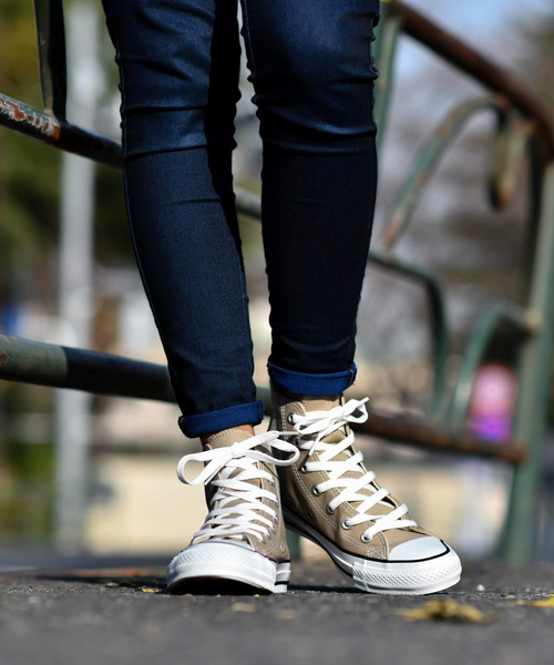 CONVERSE(コンバース)の「CONVERSE コンバース オール スター カラーズ ハイ / ALL STAR COLORS HI (ベージュ) 32664389(スニーカー・レディース・ベージュ・22.5cm/23.5cm/24.5cm/25.5cm/26.5cm/27.5cm/23.0cm/24.0cm/25.0cm/26.0cm/27.0cm/28.0cm/29.0cm/22.0cm)」の6枚目の写真