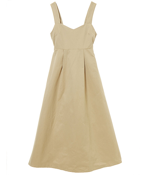 fifth(フィフス)の「バックシャンロングマキシワンピース(ワンピース・レディース・ベージュ/カーキ/ネイビー/グレー・MEDIUM)」の7枚目の写真