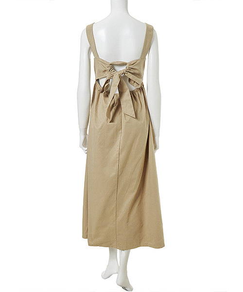 fifth(フィフス)の「バックシャンロングマキシワンピース(ワンピース・レディース・ベージュ/カーキ/ネイビー/グレー・MEDIUM)」の10枚目の写真