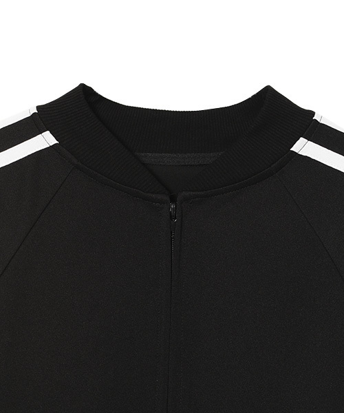 Candy Stripper（キャンディストリッパー）の「FRILL TULLE LAYERED JERSEY ブルゾン（ブルゾン・レディース・ブラック/ネイビー・2）」の4枚目の写真