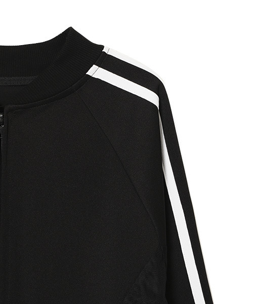 Candy Stripper（キャンディストリッパー）の「FRILL TULLE LAYERED JERSEY ブルゾン（ブルゾン・レディース・ブラック/ネイビー・2）」の5枚目の写真