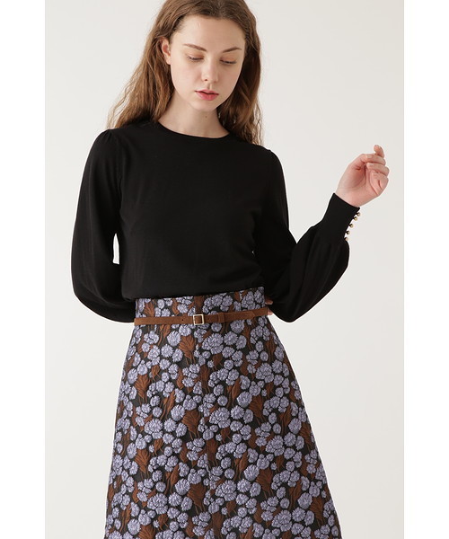 JILL STUART（ジルスチュアート）の「◆ロロットニット（ニット/セーター・レディース・ホワイト/ブラック/インディゴブルー/ボルドー・FREE）」の3枚目の写真