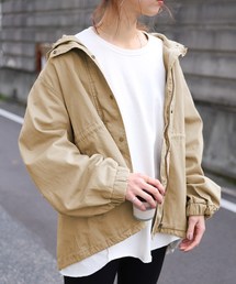 reca | ビックシルエット フード付マウンテンパーカー風ブルゾン(ブルゾン)