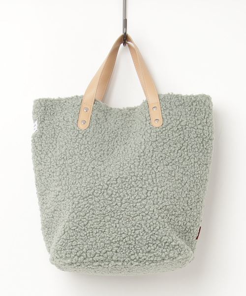 KOBE LETTUCE（コウベレタス）の「シープボアトートバッグ＊レディース/鞄[B1177]神戸レタス（トートバッグ・レディース・ブラウン/グレー/アイボリー/ミント・FREE）」の4枚目の写真