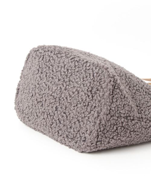KOBE LETTUCE（コウベレタス）の「シープボアトートバッグ＊レディース/鞄[B1177]神戸レタス（トートバッグ・レディース・ブラウン/グレー/アイボリー/ミント・FREE）」の6枚目の写真