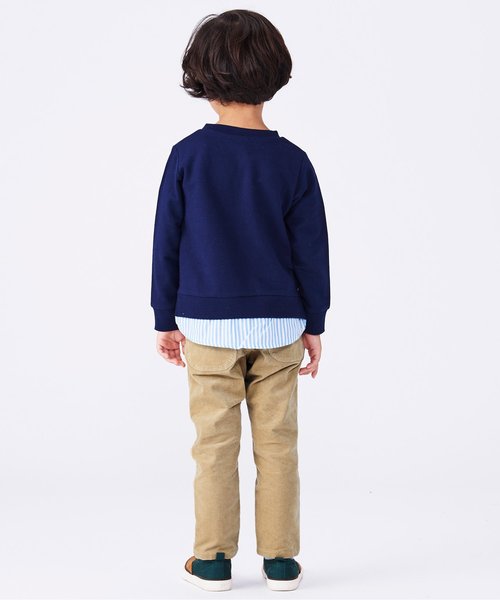 apres les cours(アプレレクール)の「コールテン長パンツ 10分丈(その他パンツ・キッズ・エンジ/ベージュ/ネイビー/オフホワイト・90/100/110/120/80/130/140)」の6枚目の写真