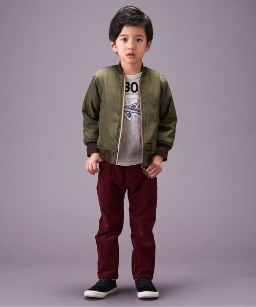 apres les cours(アプレレクール)の「コールテン長パンツ 10分丈(その他パンツ・キッズ・エンジ/ベージュ/ネイビー/オフホワイト・90/100/110/120/80/130/140)」の7枚目の写真