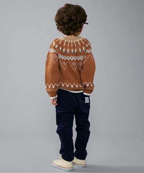 apres les cours(アプレレクール)の「コールテン長パンツ 10分丈(その他パンツ・キッズ・エンジ/ベージュ/ネイビー/オフホワイト・90/100/110/120/80/130/140)」の10枚目の写真