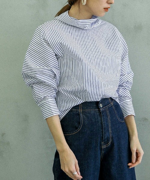 select MOCA（セレクトモカ）の「テンセルストライプハイネック