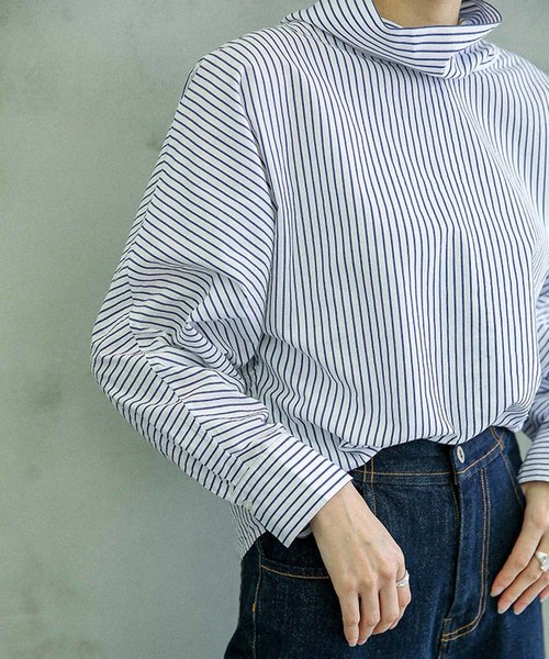 select MOCA（セレクトモカ）の「テンセルストライプハイネック