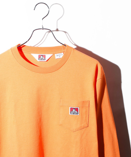 BEN DAVIS（ベンデイビス）の「WEGO/BEN DAVISポケットロンT（Tシャツ/カットソー・メンズ・グリーン系その他/ダークグリーン/レッド/オレンジ/ベージュ/ホワイト/ブラック/パープル系その他・MEDIUM/LARGE）」の1枚目の写真