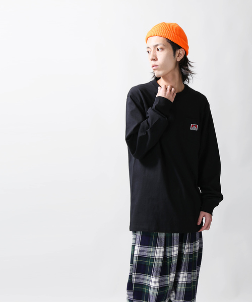 BEN DAVIS（ベンデイビス）の「WEGO/BEN DAVISポケットロンT（Tシャツ/カットソー・メンズ・グリーン系その他/ダークグリーン/レッド/オレンジ/ベージュ/ホワイト/ブラック/パープル系その他・MEDIUM/LARGE）」の20枚目の写真